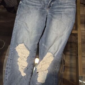 Good American Distressed Blue Skinny Jeans